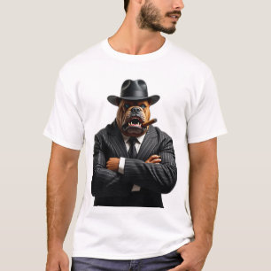 T-shirt Gangster Kingpin Brutus Le Bulldog Mafia Style