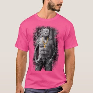 T-shirt Gangster patriotique anti-libéral pro-Trump Républ