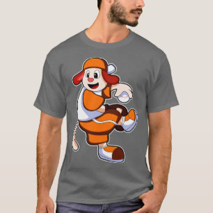 T-shirt Gant de baseball de chien 2
