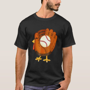 T-shirt Gant de baseball de dinde Catchers Jour de Thanksg