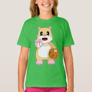 T-shirt Gant de baseball de hamster