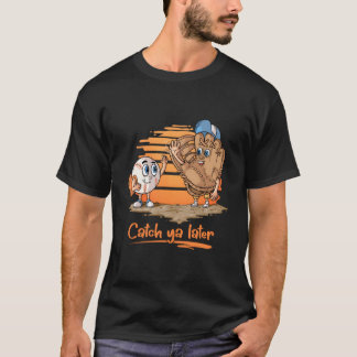 T-shirt Gant de baseball et balle de baseball Coon À Plus 