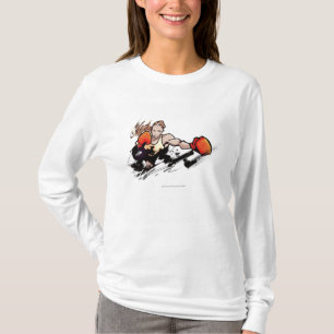 T-shirt Gant de boxe de port de femme