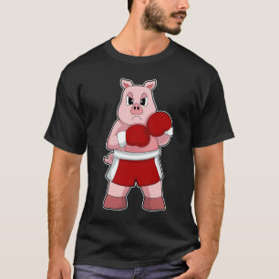 T-shirt Gants de boîte de porc Boxer Boxing