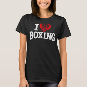 T-shirt Gants de boxe Coeur Vintage J'aime Boxe 1
