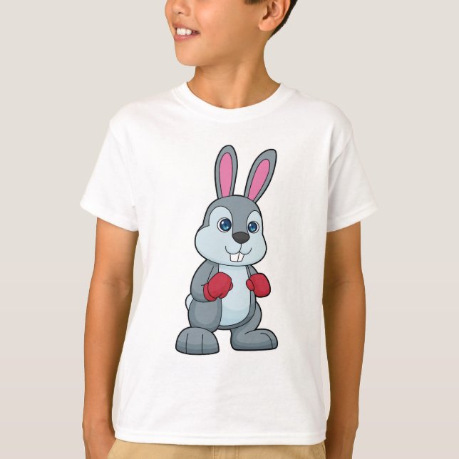 T-shirt Gants de boxe de boxe de lapin (Devant)