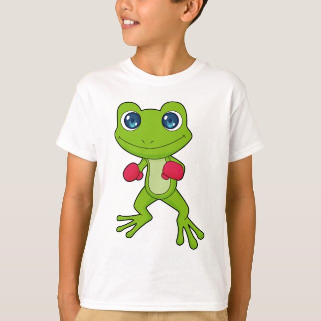 T-shirt Gants de boxe de grenouille (Devant)