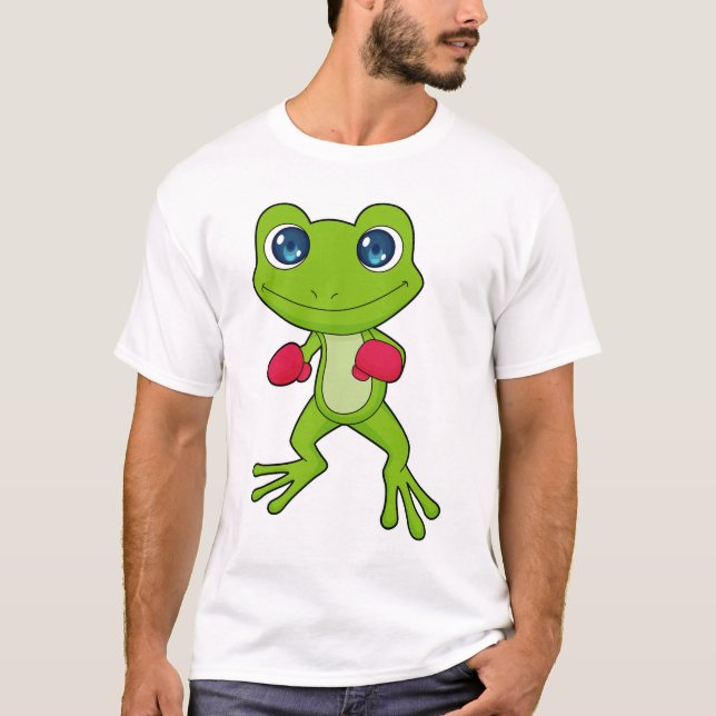 T-shirt Gants de boxe de grenouille (Devant)