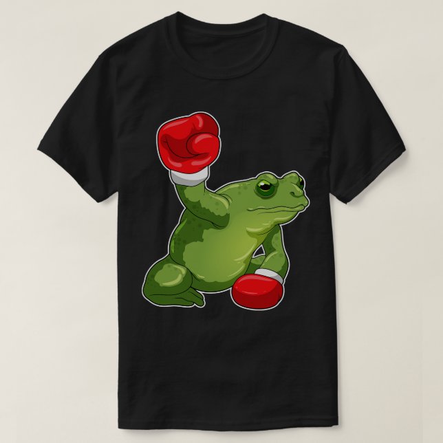 T-shirt Gants de boxe de grenouille 1 (Design devant)