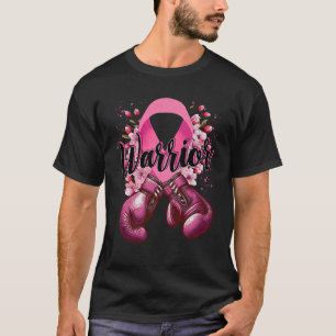 T-shirt Gants de boxe de guerrier Pink Ribbon Cancer du se