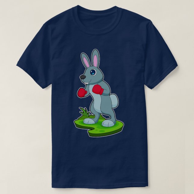 T-shirt Gants de boxe de lapin Boxe Boxe (Design devant)