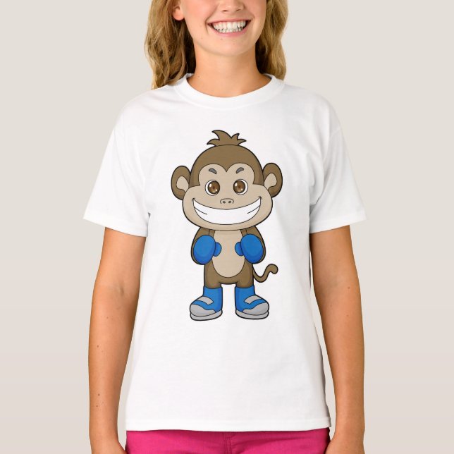 T-shirt Gants de boxe de singe (Devant)