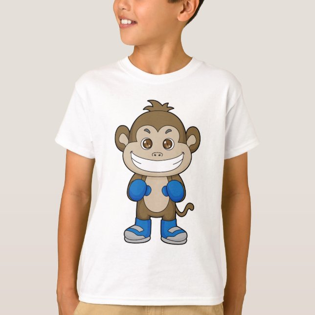 T-shirt Gants de boxe de singe (Devant)