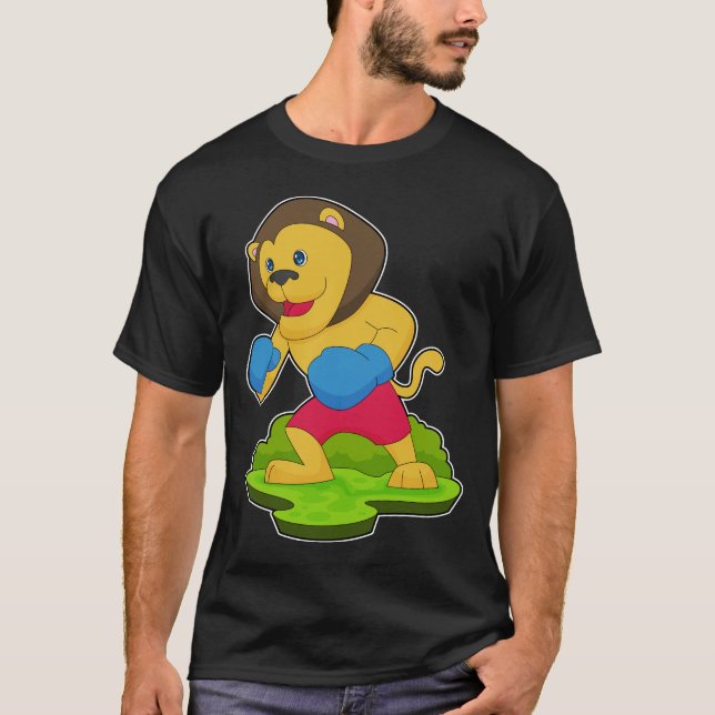 T-shirt Gants de boxe Lion Boxer Boxe (Devant)