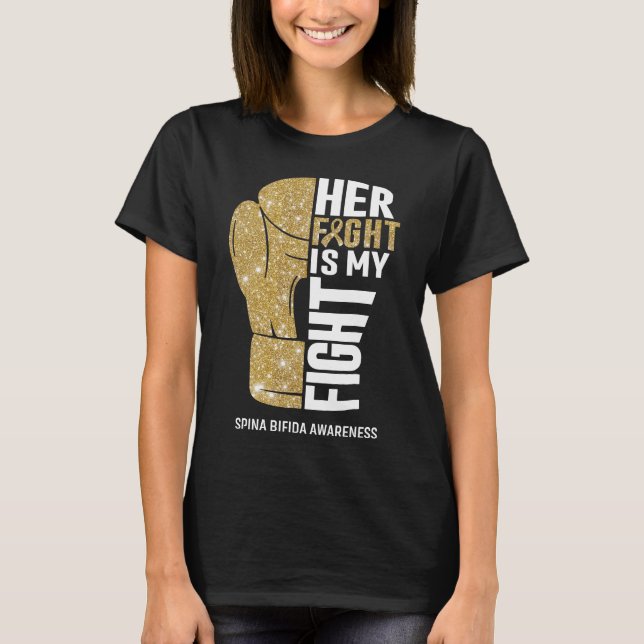 T-shirt Gants de boxe Spina Bifida Guerrier (Devant)