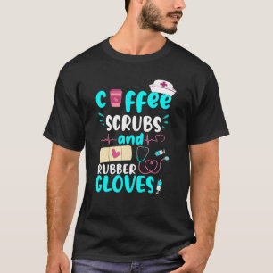 T-shirt Gants En Caoutchouc Scrubs Rn Infirmière Enregistr