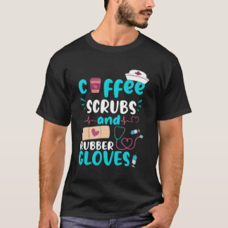 T-shirt Gants En Caoutchouc Scrubs Rn Infirmière Infirmièr
