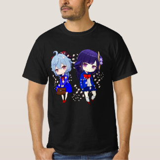 T-shirt Ganyu et Raiden Shogun