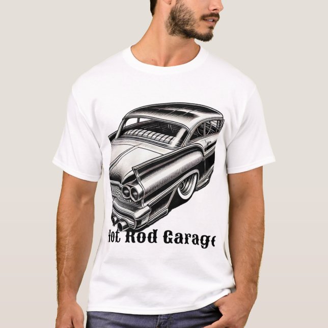 T-shirt Garage à disques chauds (Devant)