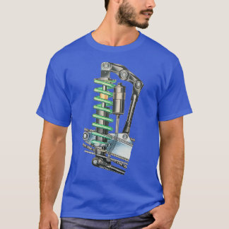 T-shirt Garage de moto à chaud ingénieur