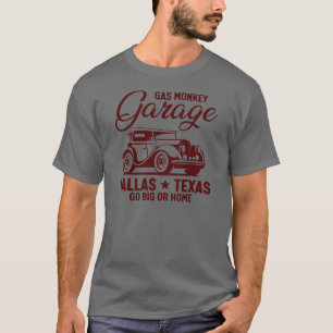 T-shirt Garage de singes à gaz Dallas Texas