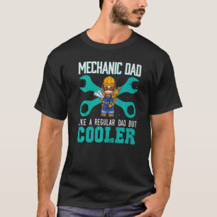 T-shirt Garage Homme Mécanicien Papa Comme Un Papa Régulie