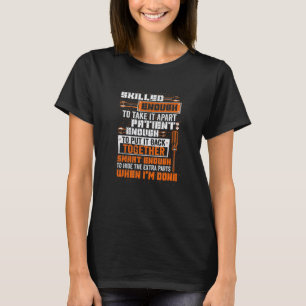 T-shirt Garage Hommes Assez Intelligents Pour Cacher Les P