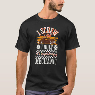 T-shirt Garage I Vis I Écrou I Boulon Mécanicien Réparatio
