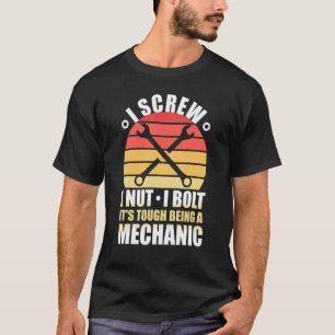 T-shirt Garage I Vis I Écrou I Boulon Mécanicien Réparatio