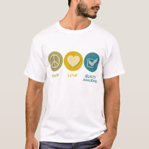 T-shirt Garantie de qualité d'amour de paix