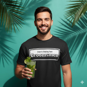 T-shirt Garbacés Équipe de buveurs du marié Bachelor humor