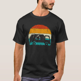 T-shirt Garbage Truck Retro Vintage Recycle Déchets Co