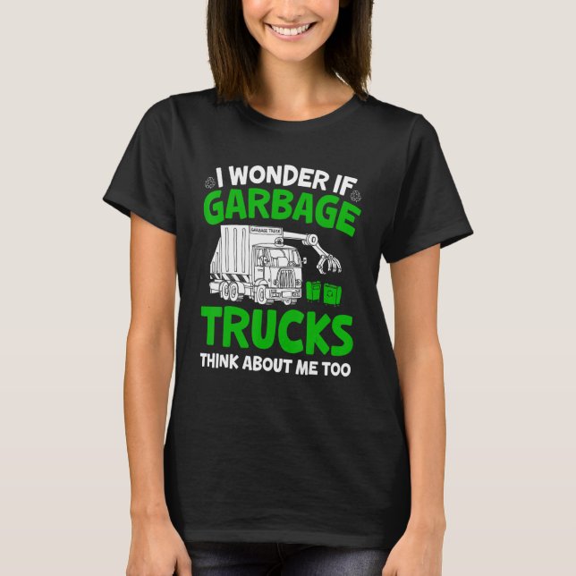 T-shirt Garbage Trucks Trash Truck For Kids Boys Mens Wome (Devant)