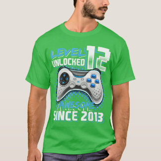 T-shirt Garçon 12 ans Niveau 12 Joueur Jeux vidéo 12 ans