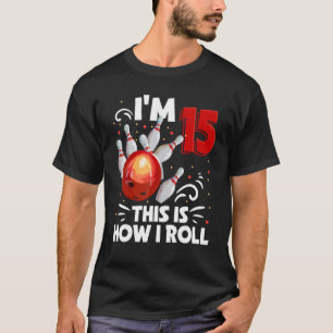T-shirt Garçon 15 ans Bowling C'est comme ça que je roule 
