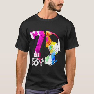 T-shirt Garçon 7 Anniversaire Enfant Football 7e Anniversa