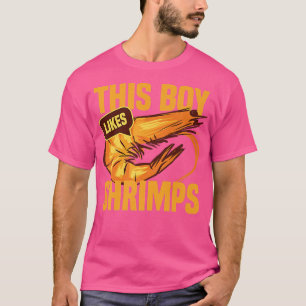 T-shirt Garçon Aime Les crevettes Drôle Chef de fruits de 