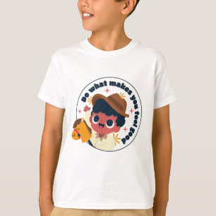 T-shirt Garçon Avec Cheval En Bois Gai
