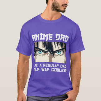 T-shirt Garçon avec papa en anime