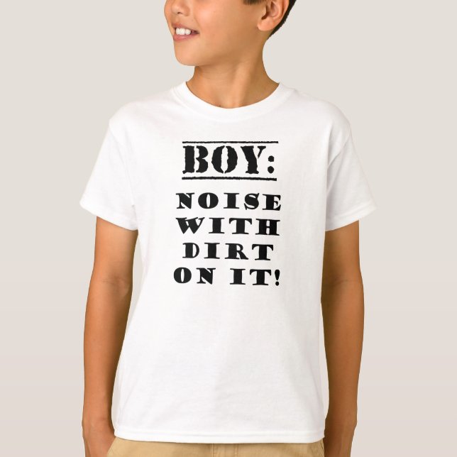T-shirt Garçon - bruit avec la saleté là-dessus (Devant)