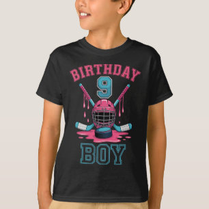 T-shirt Garçon d'anniversaire 9 Fan de hockey Jeunesse Amu