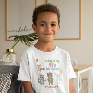 T-shirt Garçon d'anniversaire d'animaux de fête