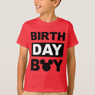 T-shirt Garçon d'anniversaire Mickey Mouse personnalisé