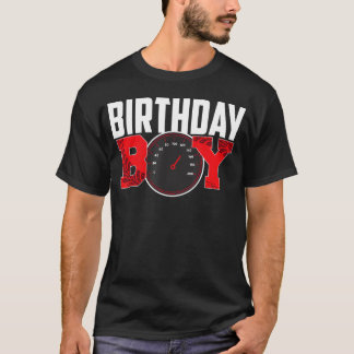T-shirt Garçon d'anniversaire Voiture de course Course aut