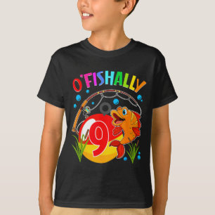 T-shirt garçon de 9 ans o'fishally 9 anniversaire pêche