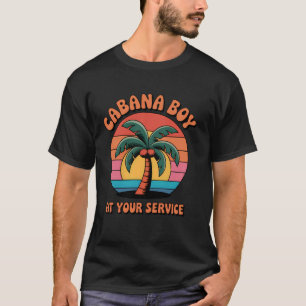 T-shirt Garçon de cabane à votre service Fête au bord de l