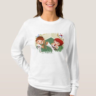 T-shirt Garçon de karaté jugeant en bois avec des autres