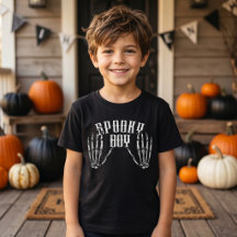 Garçon effrayant squelette vintage Halloween