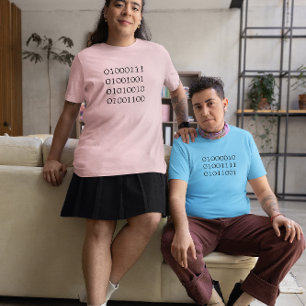 T-shirt Garçon en Tee - shirt de code binaire