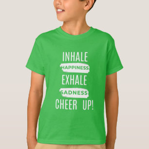 T-SHIRT GARÇON ENFANTS INSPIRENT ET EXPIRENT CHEMISE T POU